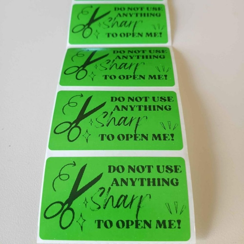 💙100 Warning Label- Shipping Labels Thermal Packaging Stickers 2.25"x1.25"💙